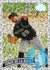 JORGE DE LA ROSA 2011 TOPPS DIAMOND ANNIVERSARY #342 ROCKIES